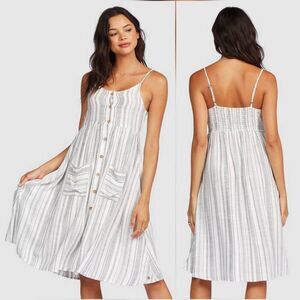 🔸️NWT Roxy Striped Sleeveless Midi Dress XLarge